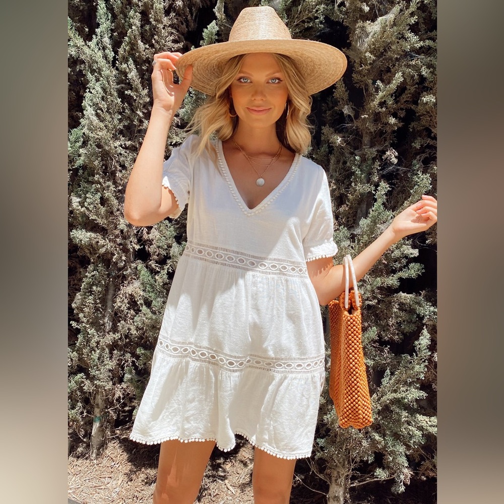 Show Me Your Mumu Hera Mini White Dress XS